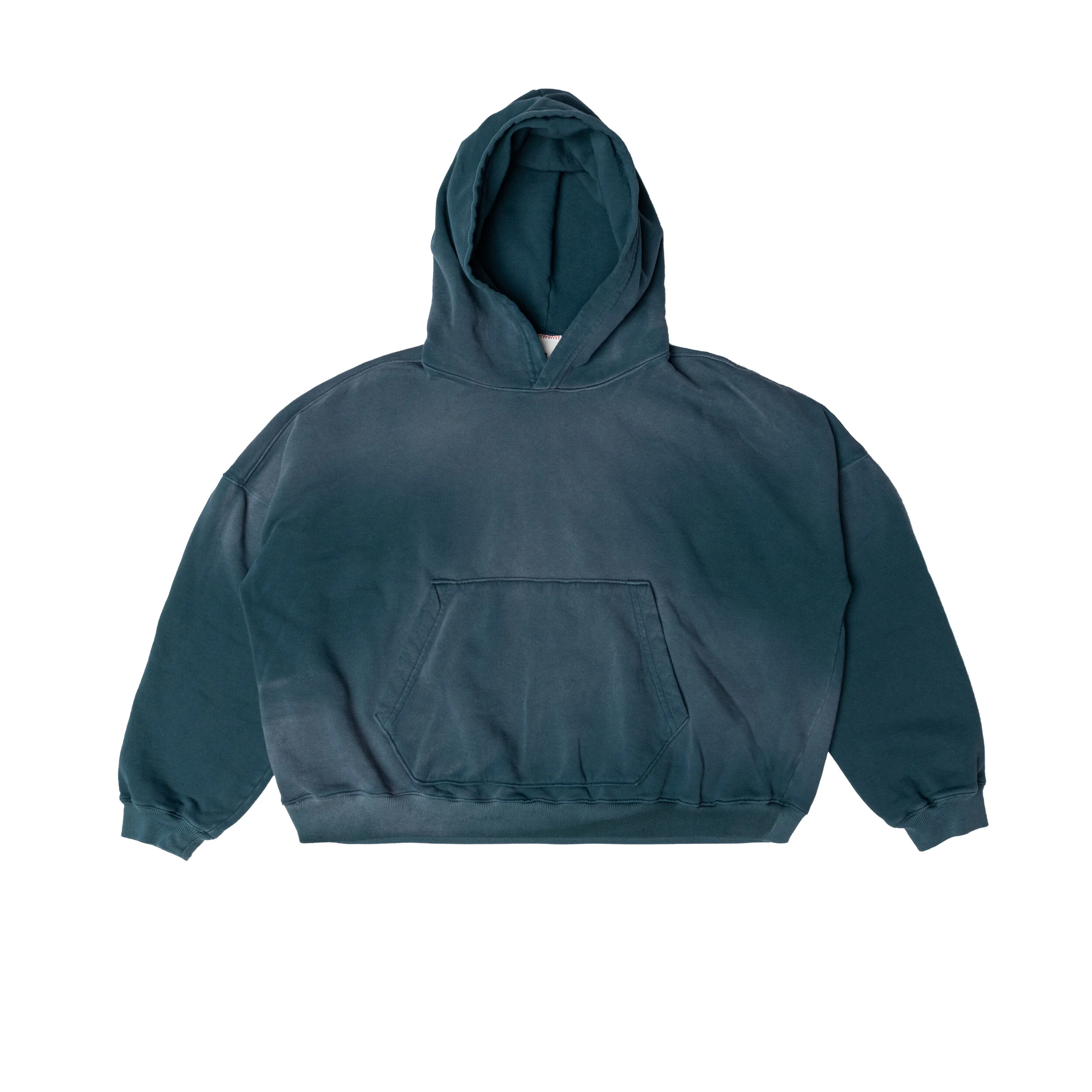 OVERSIZED CROP HOODIE AGED EMERALD GREEN — MOOJIMOOJI